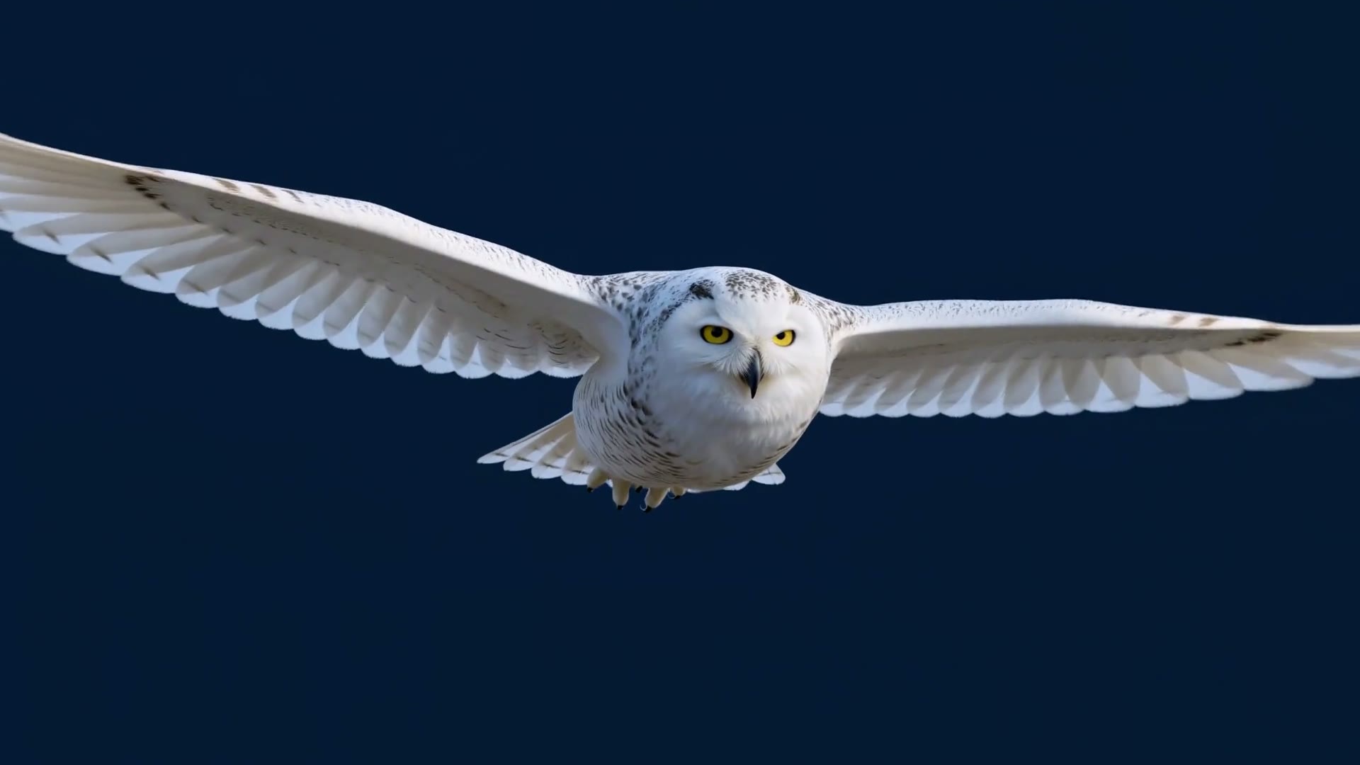 The SolidiFact owl in flight